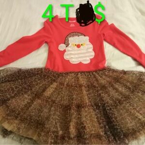 Bonnie Jean Red and Brown Santa Kids Costume